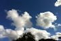 Clouds on a bluw sky on Ibiza